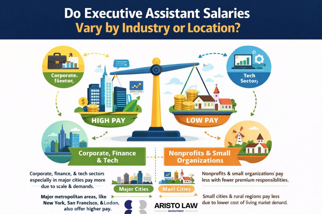 Do Executive Assistant Salaries Vary By Industry Or Location