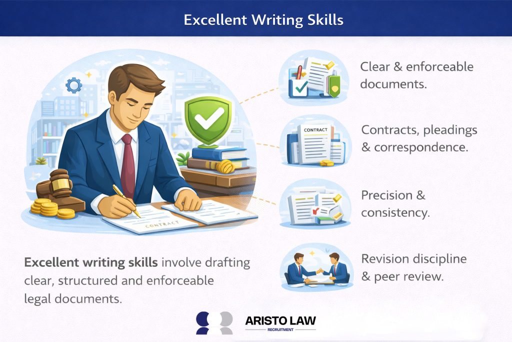 Excellent writing skills