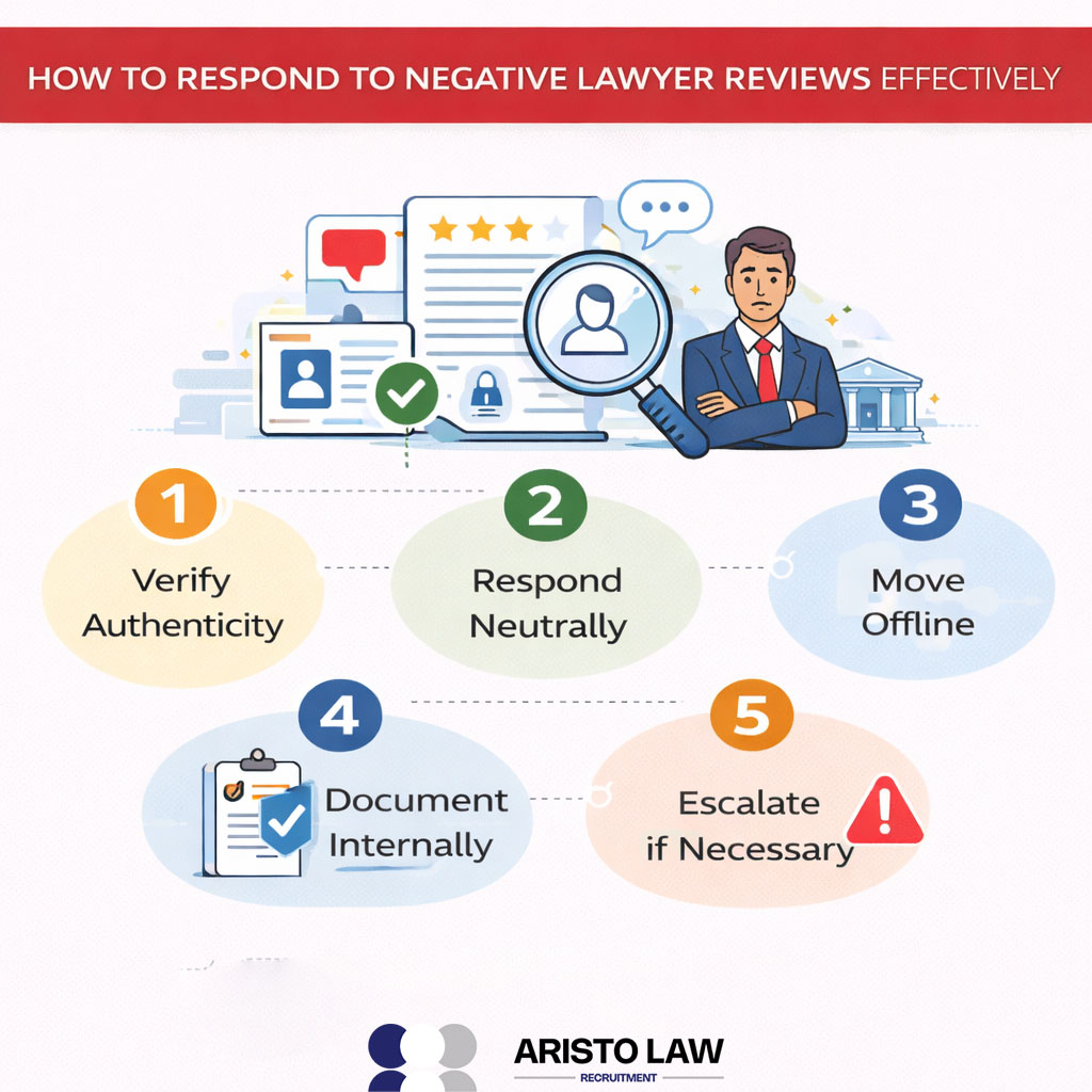 Verify authenticity, respond neutrally, move offline, document internally and escalate if necessary
