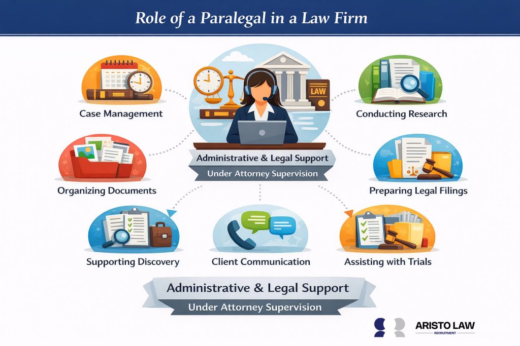 Role of a paralegal in a law firm