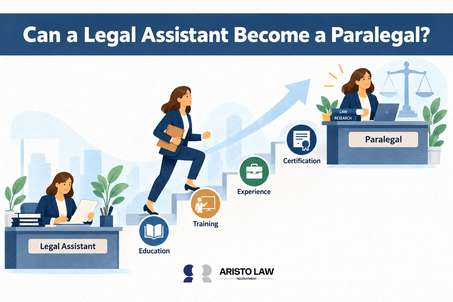 Can a legal assistant become a paralegal?