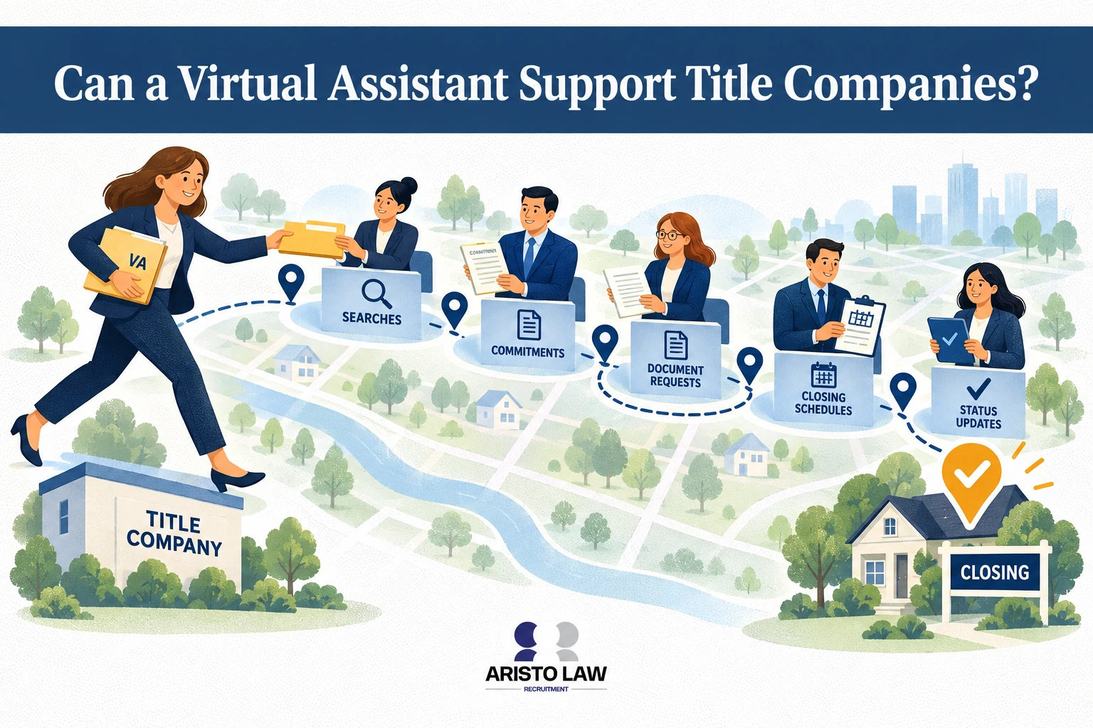 Can a virtual assistant support title companies?