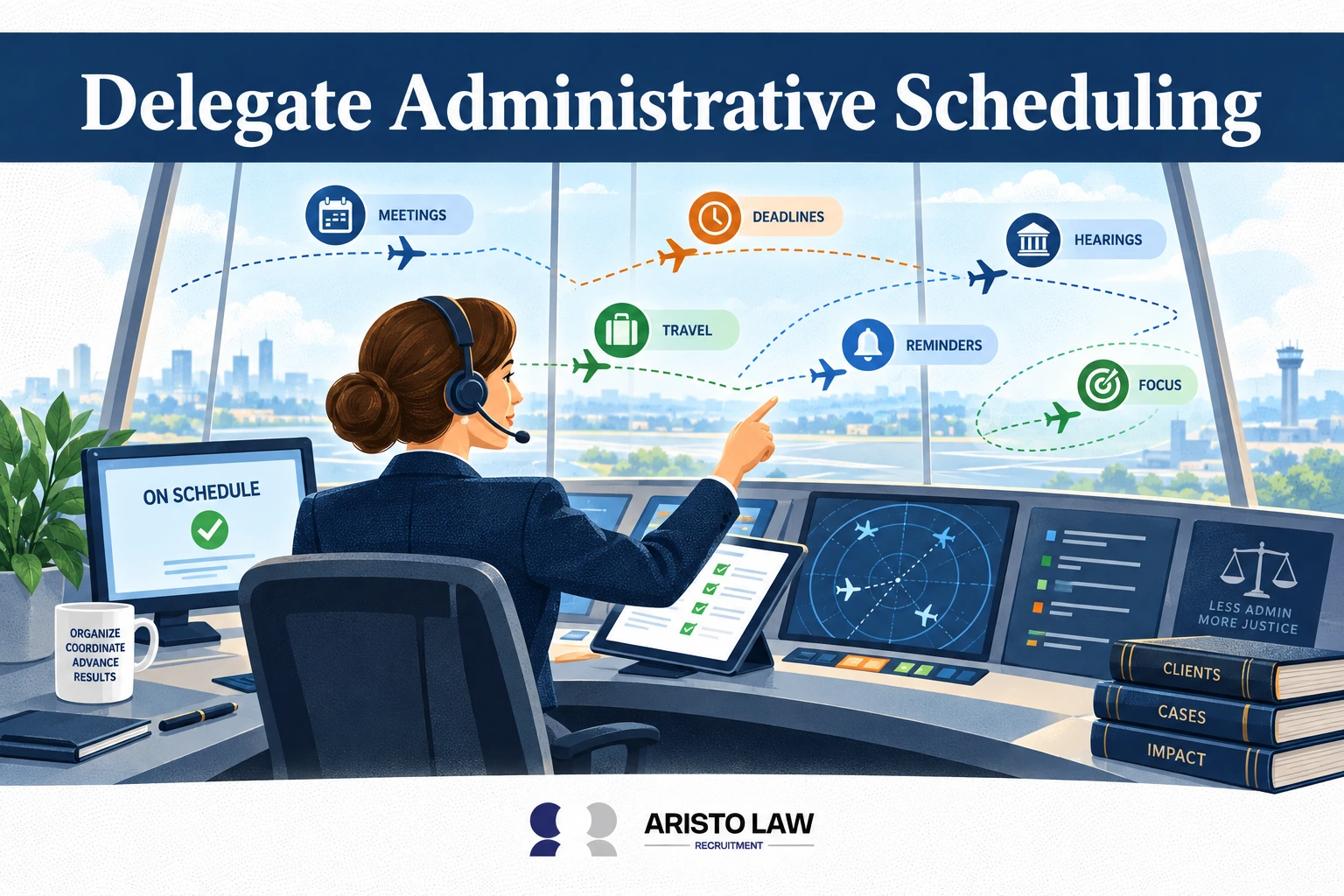 7. Delegate administrative scheduling