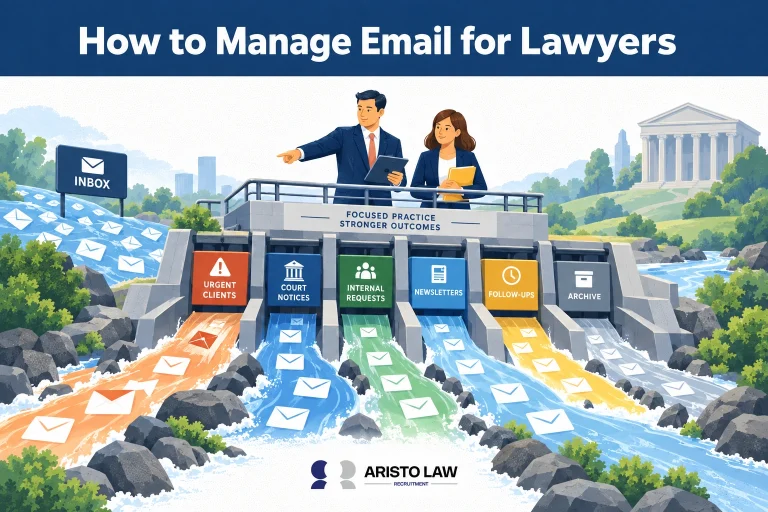 Email-management practices for lawyers and law firms. Lawyers outsource inbox organisation, follow-ups, and scheduling support to virtual assistants.