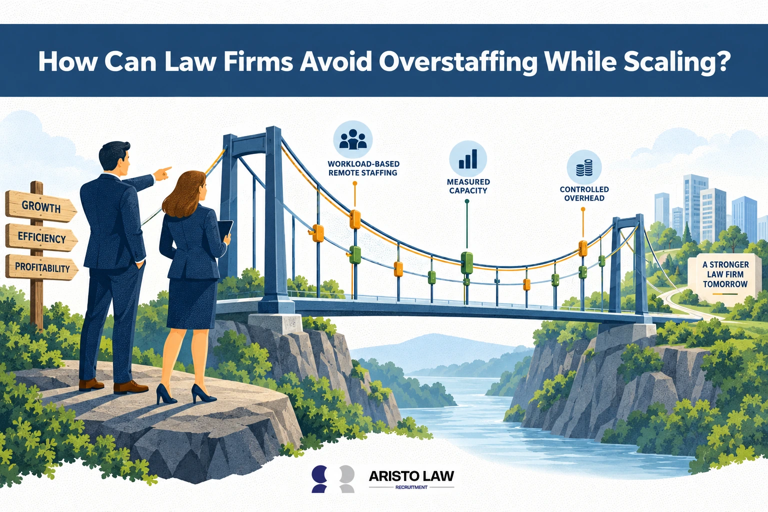 How can law firms avoid overstaffing while scaling?