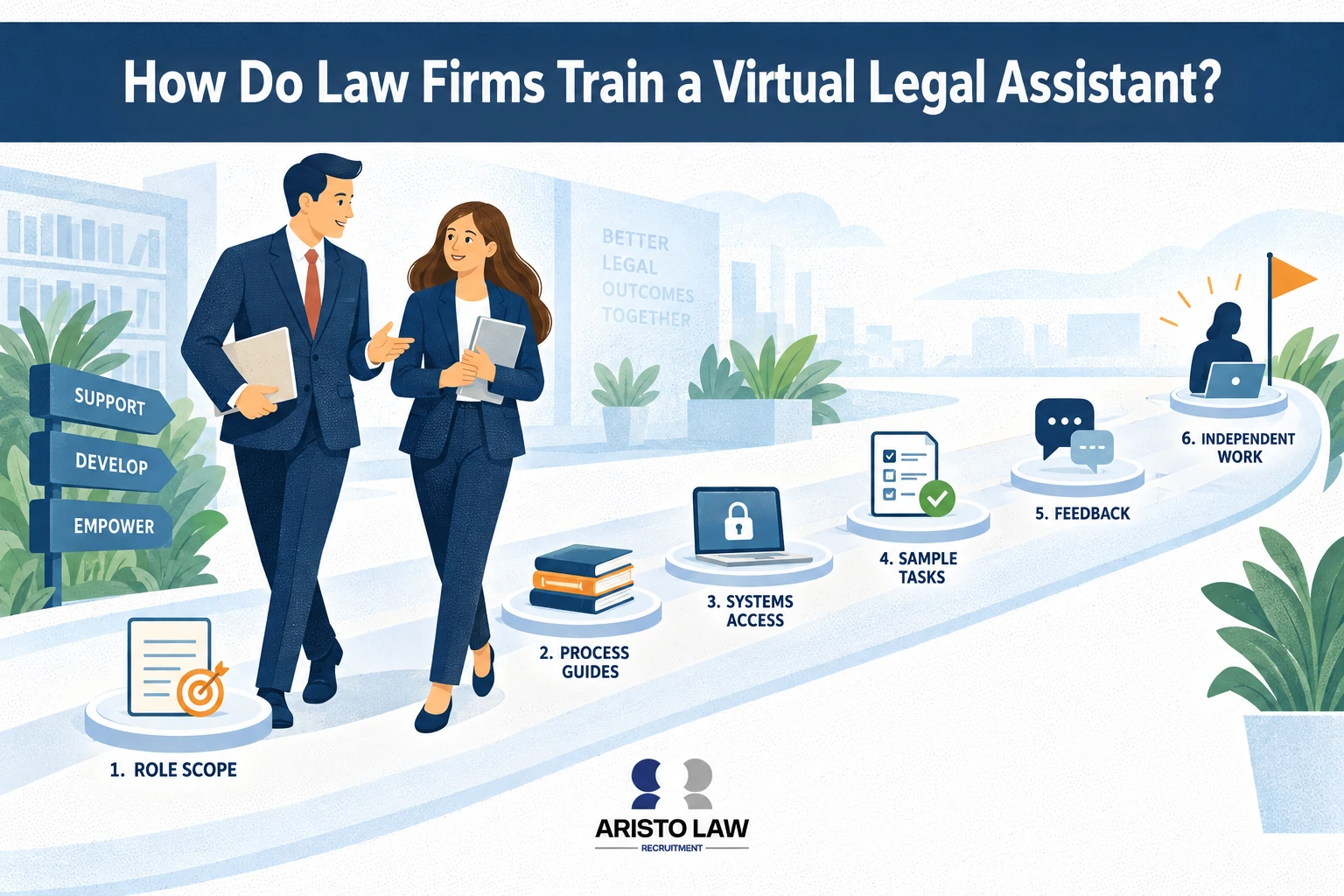 How do law firms train a virtual legal assistant?