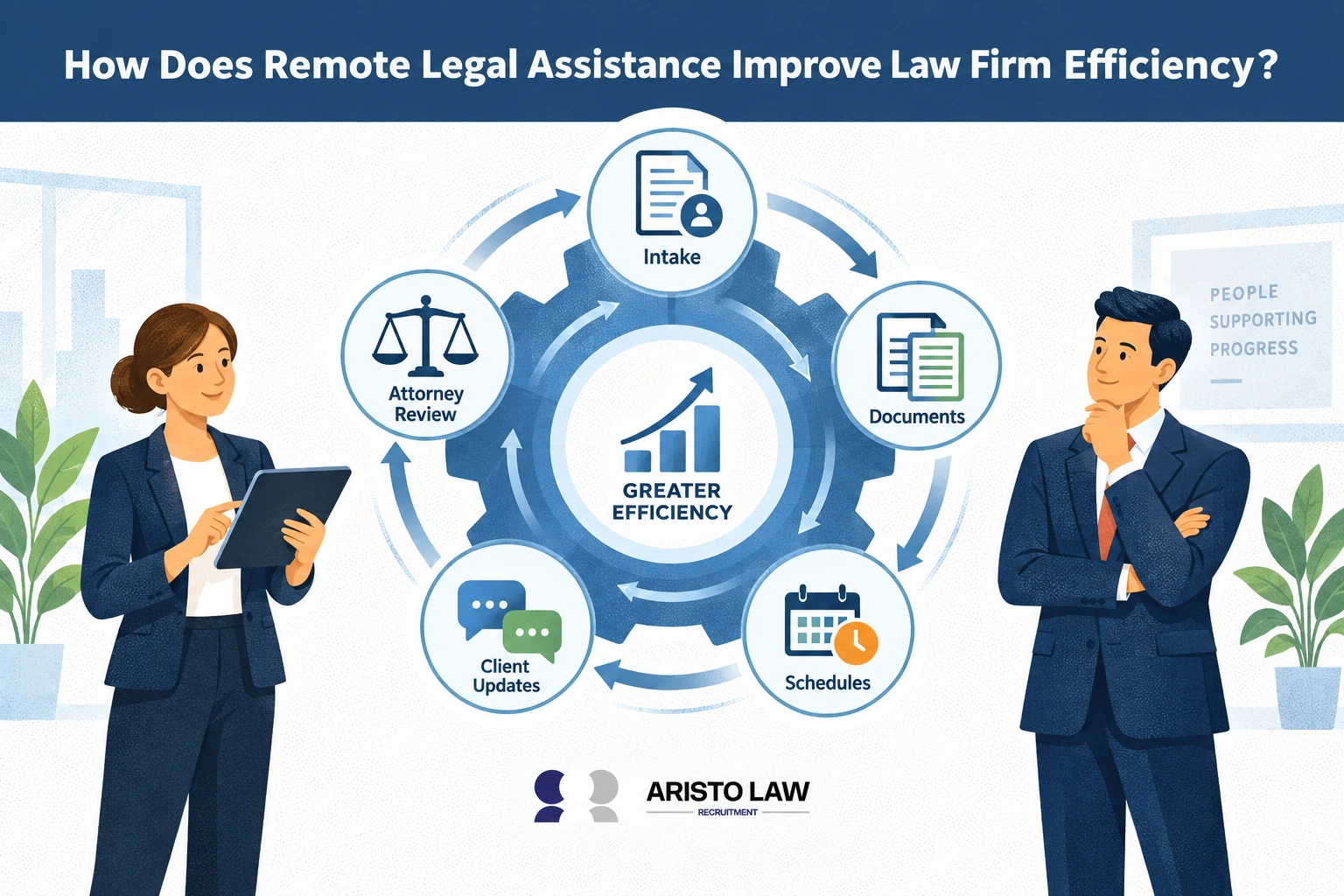 How does remote legal assistance improve law firm efficiency?