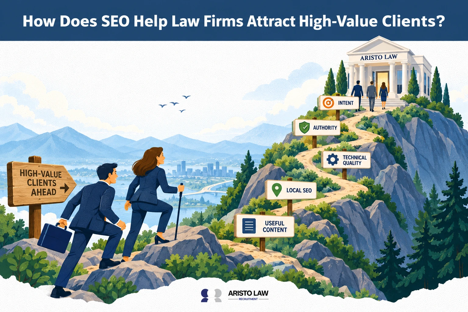 How does SEO help law firms attract high-value clients?