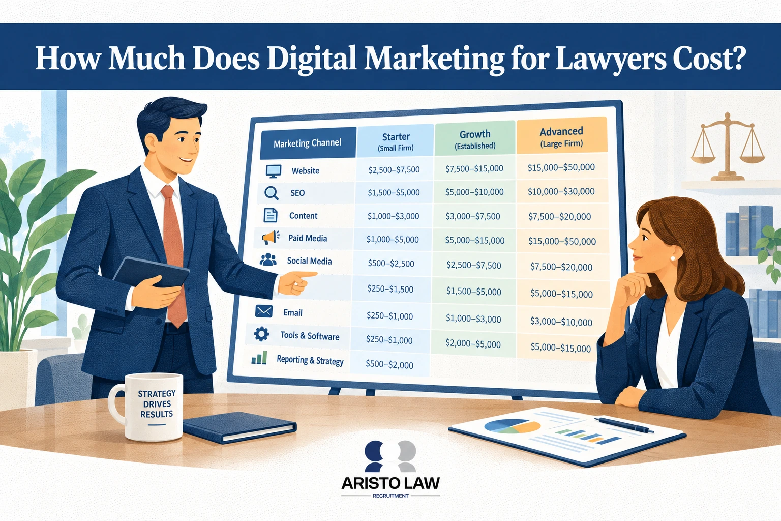 How much does digital marketing for lawyers cost?