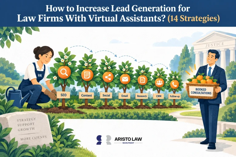 Virtual assistant supporting law firm lead generation. Law firms outsource prospect research, follow-up, and CRM tasks to generate more consultations.
