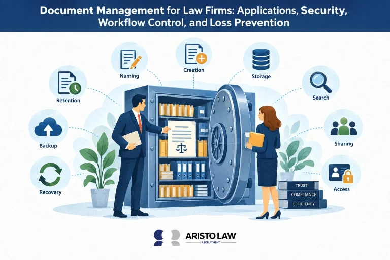 Legal document-management applications for organised law firm files. Lawyers outsource document organisation and records support to protect case information.