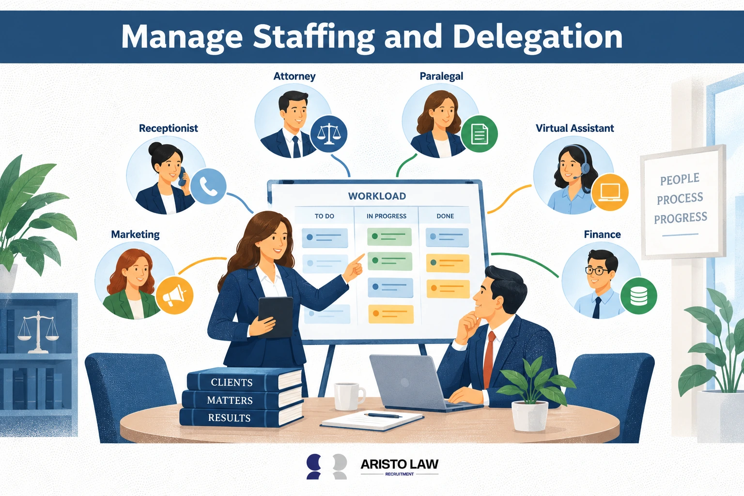 13. Manage staffing and delegation