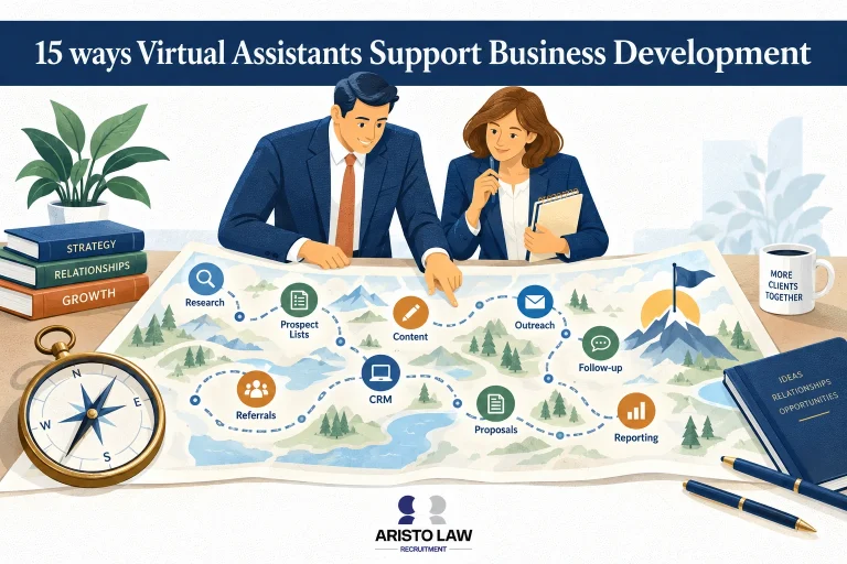 Virtual assistant supporting law firm business development. Lawyers outsource prospecting, follow-up, and marketing administration to expand client opportunities.