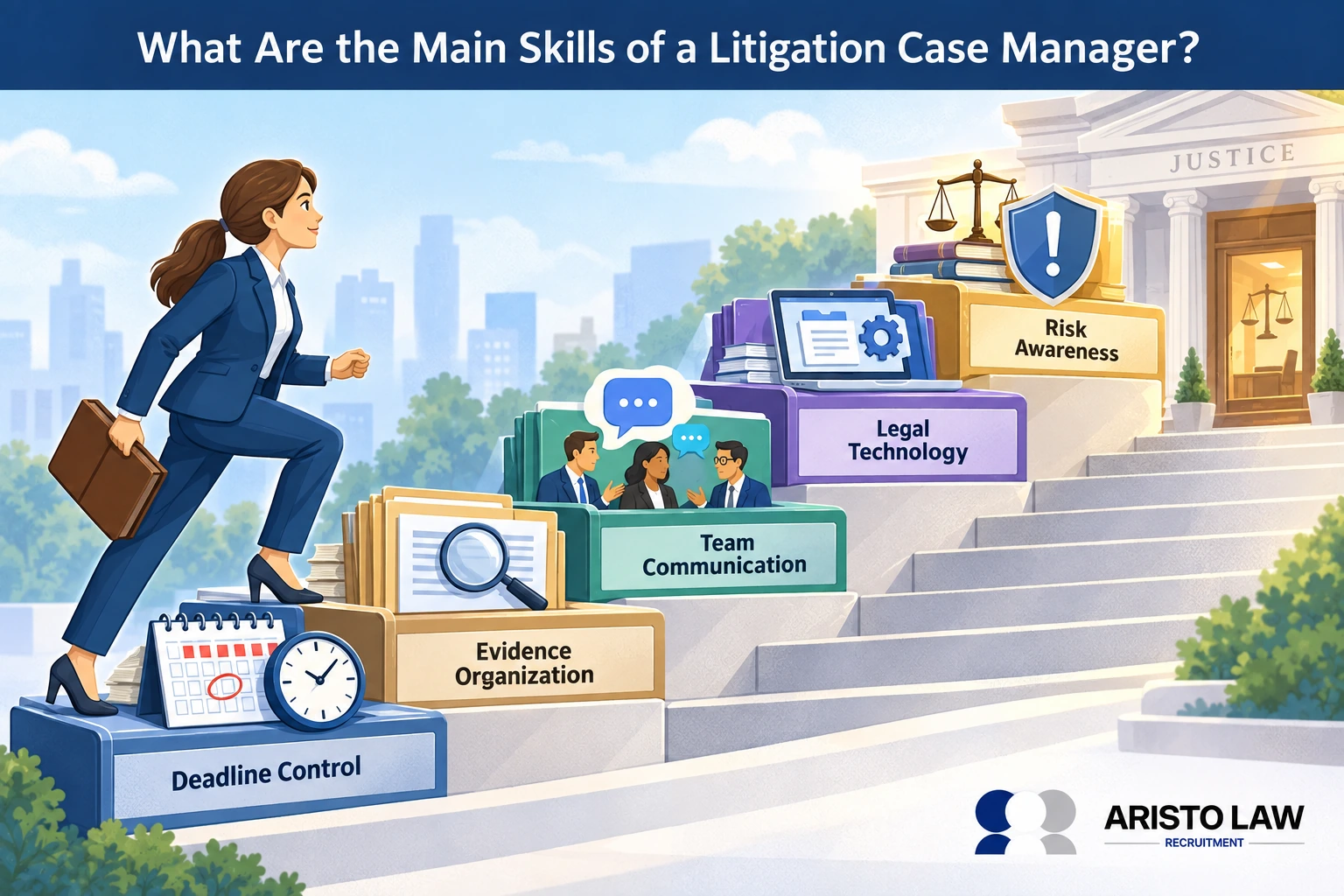 What are the main skills of a litigation case manager?