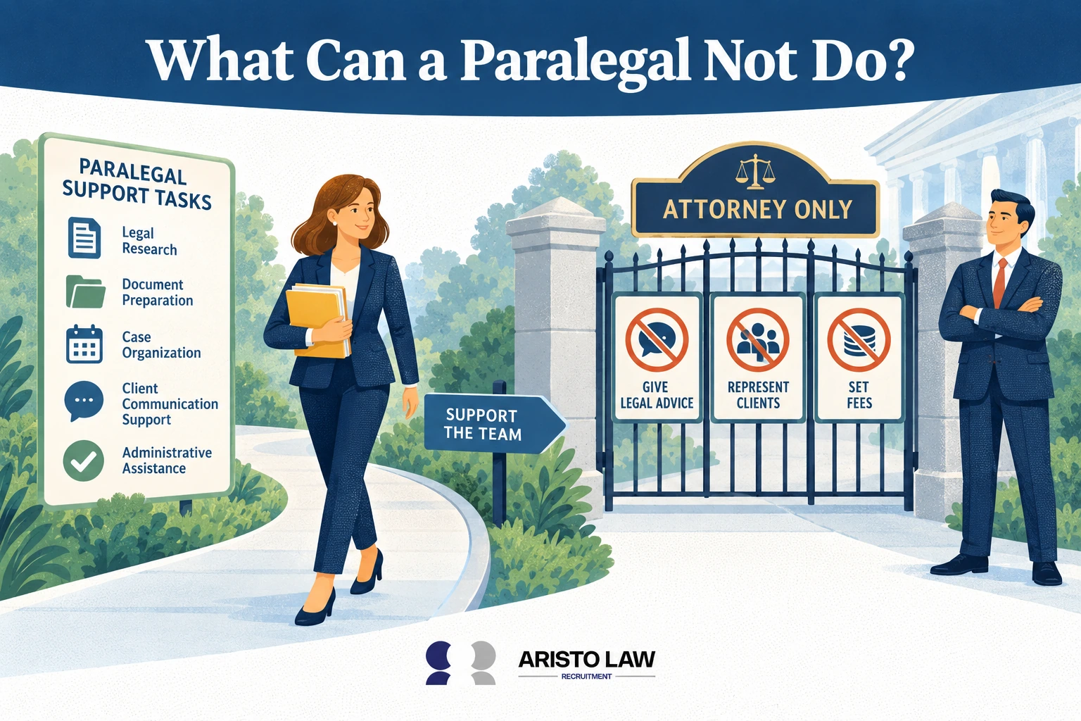 What can a paralegal not do?