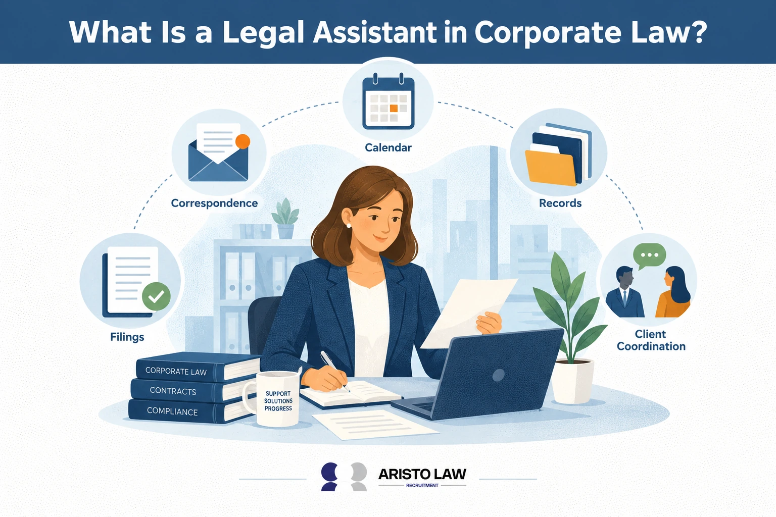 What is a legal assistant in corporate law?