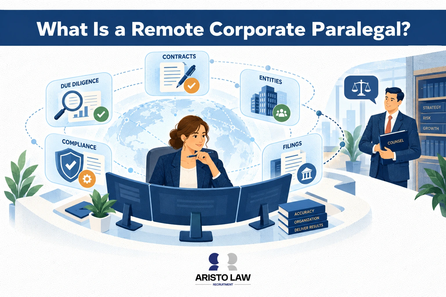 What is a remote corporate paralegal?