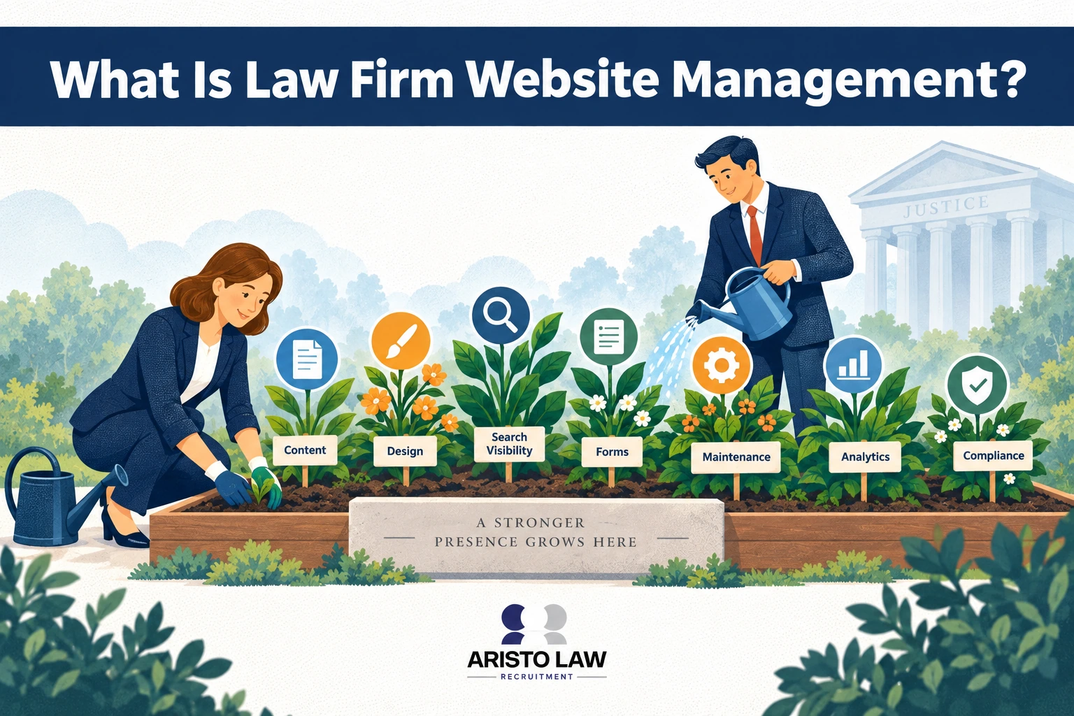 What is law firm website management?