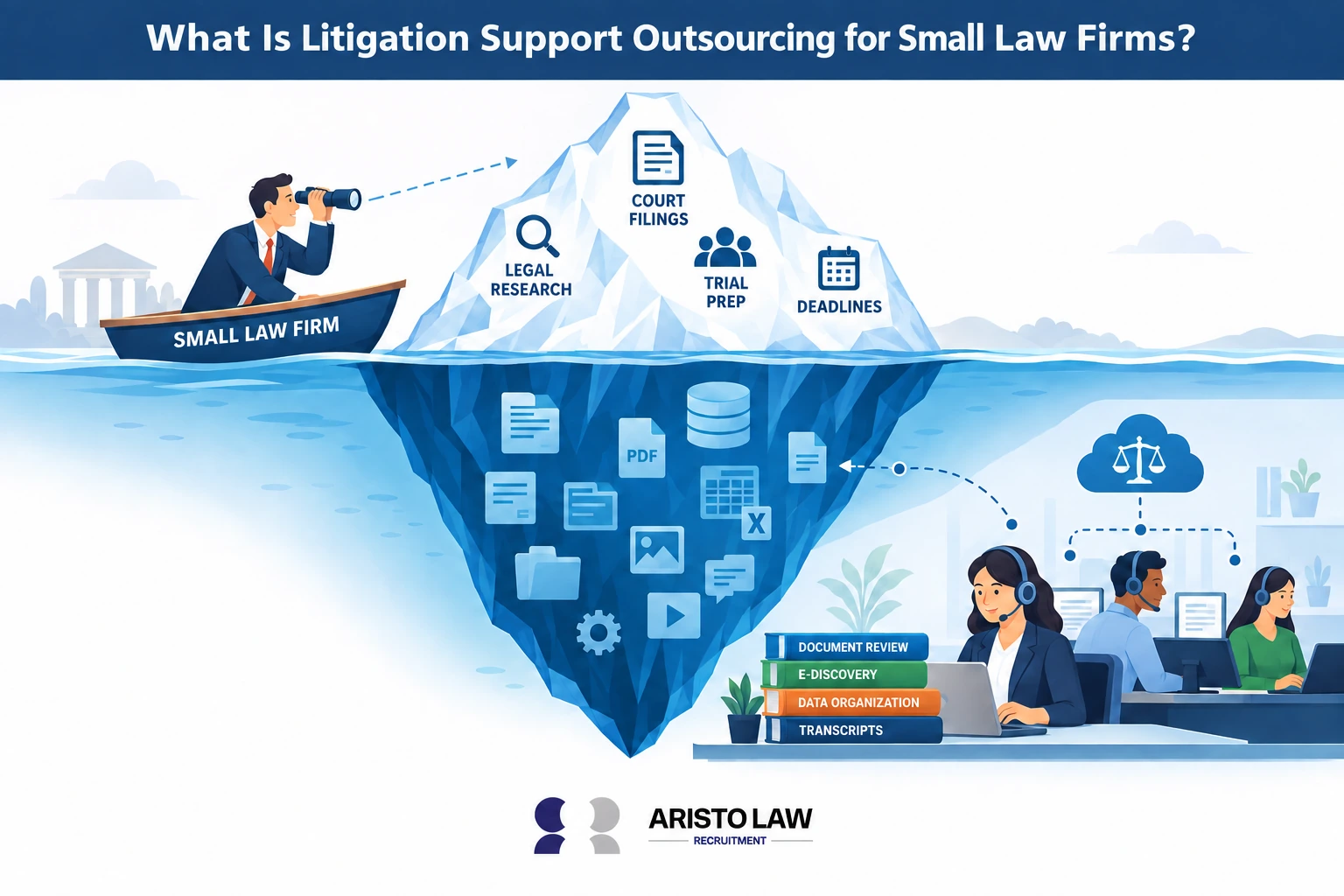 What is litigation support outsourcing for small law firms?