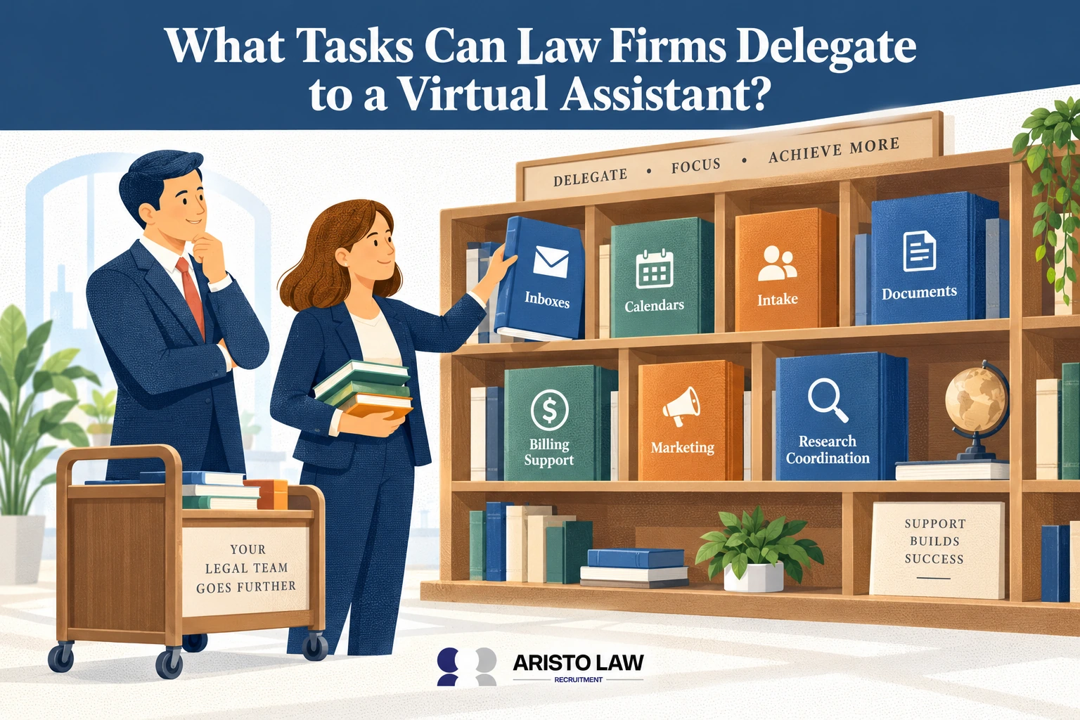 What tasks can law firms delegate to a virtual assistant?