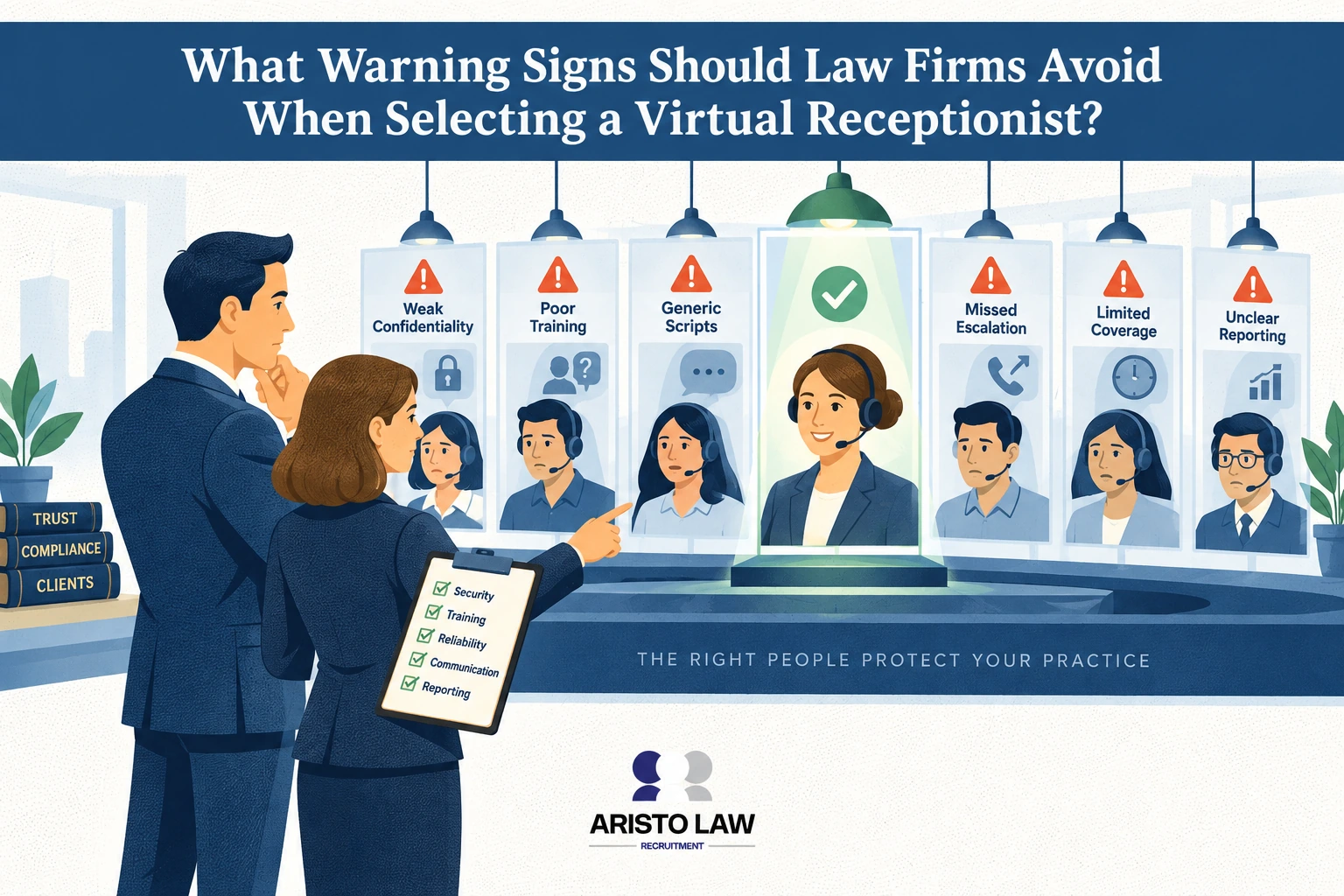 Listed below are 10 warning signs to avoid when selecting a virtual receptionist.
